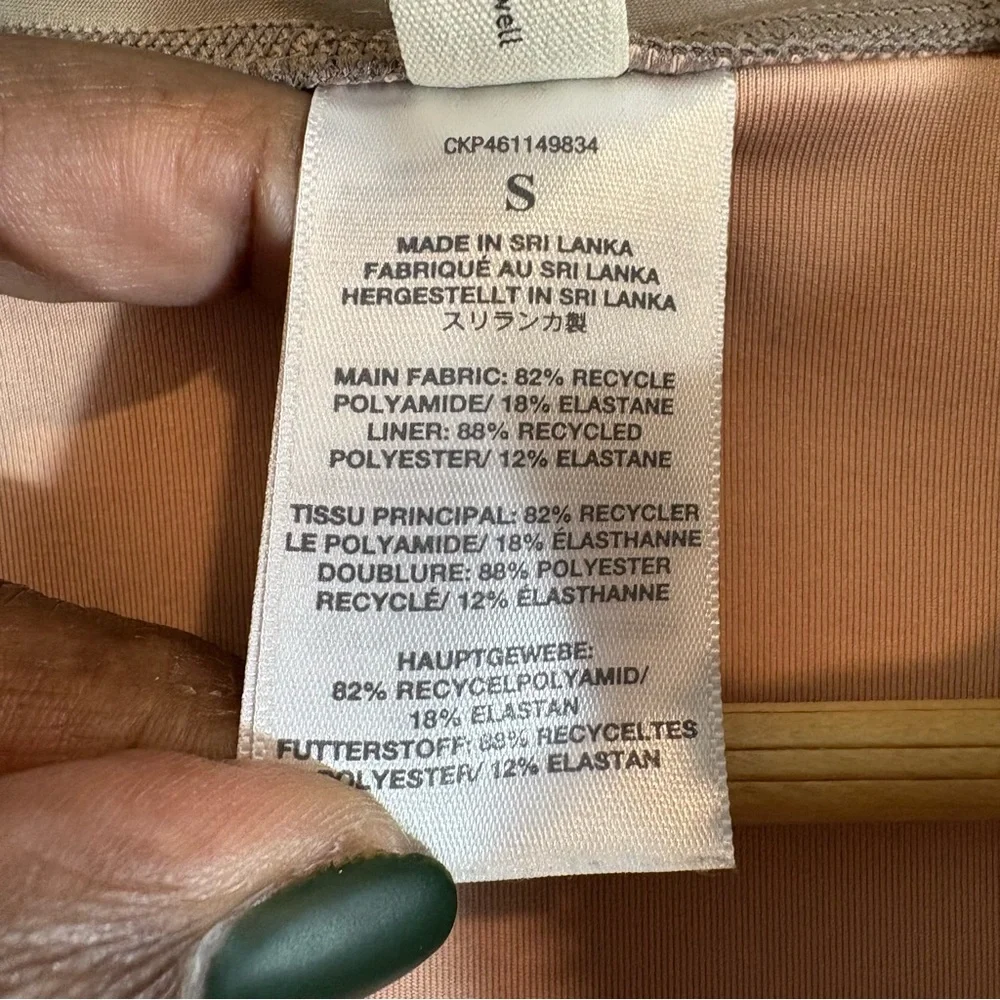 Madewell Second Wave Rash Guard One Piece Swimsuit Size S Tan (Castle Rock) - Picture 6 of 12